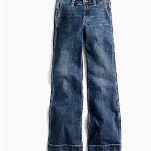 j crew wide leg trouser jeans